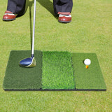 Golf Hitting Mat, Thickened Golf Practice Mat for Indoor Outdoor Training, Swing Path Hitting Turf Mat with Non-Slip Rubber Back
