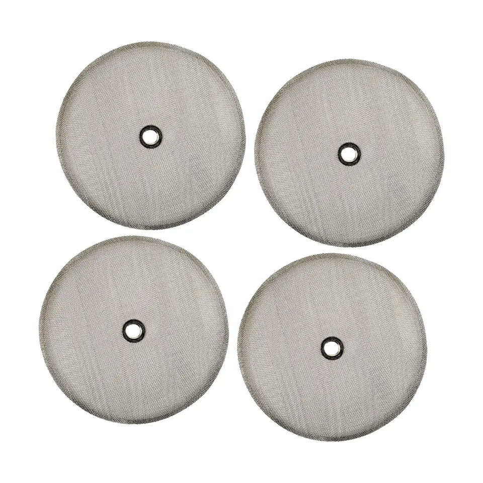 4Pcs Stainless Steel French Press Filter Mesh Filter Replacement for 350 1000 1500ML Espresso Machine Coffee Pot Mesh Filter