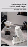 STARSEEKER E55Pro Electric Coffee Grinder 55MM Titanium Cone Burr Stepless Adjustment Espresso Brew Coffee Bean Grinder Black