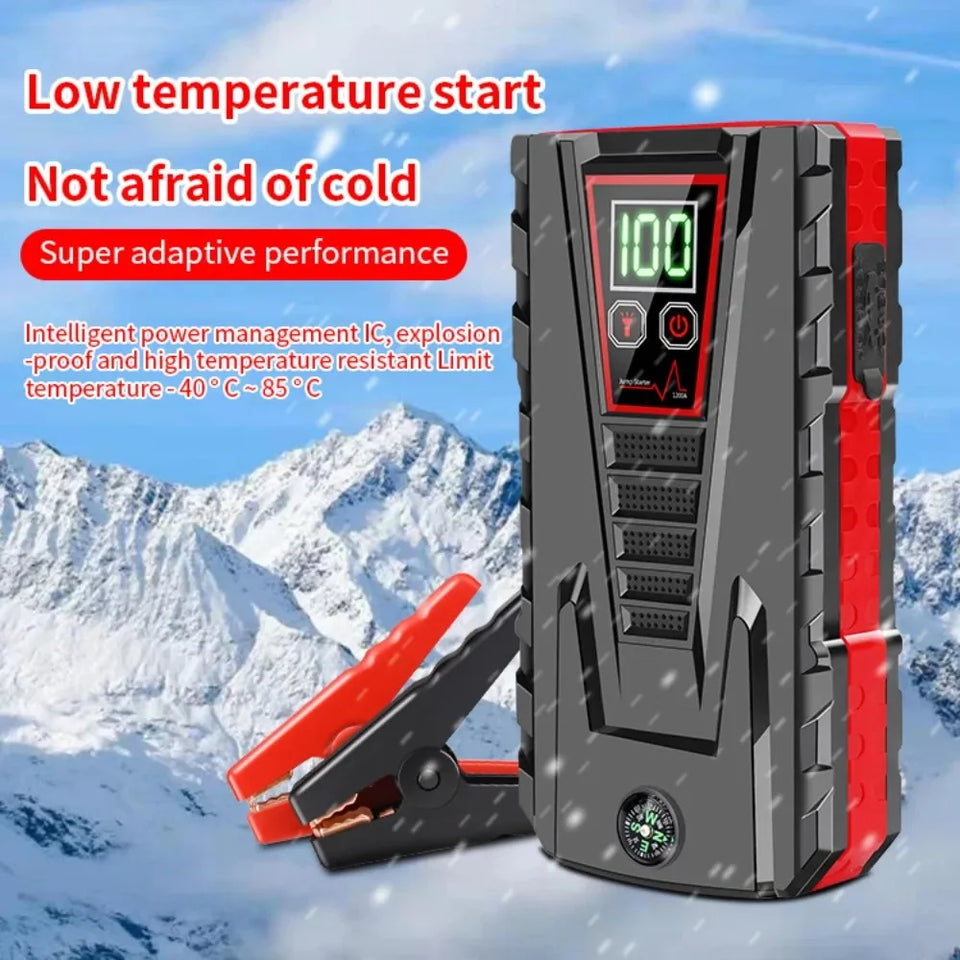 26800mAh Portable Car Jump start Peak 2500A Power Bank charging 12V Auto start Equipment Oil Diesel Car Emergency Battery