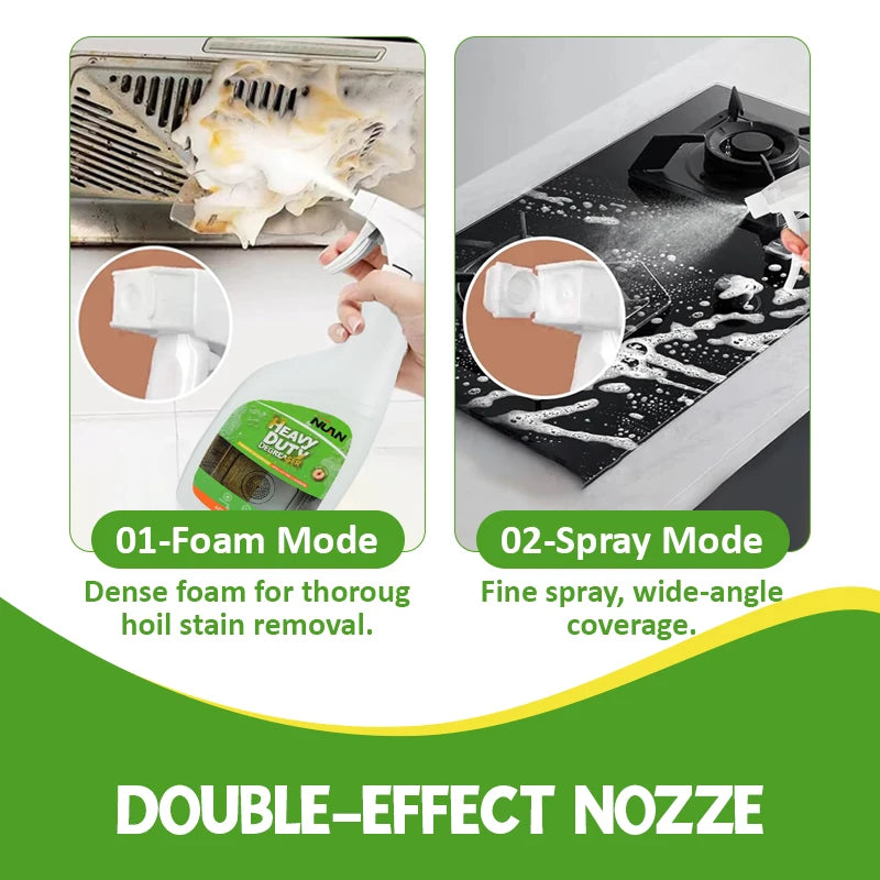 Kitchen Hood Grease Remover Cleaner Heavy Duty Degreaser Spray for Stove Oven Range Hood Cooktop Removes Oil Stains Fast