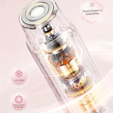 2 in 1 Electric Hair Trimmer for Women Dual Head USB Charging Cordless Wet Dry Body Facial Bikini Shaver Portable