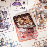Mr.Paper 50Sheets/Book Fairy Tale Theme Die-cut PET Sticker Book DIY Journal Supplies for Phone Case Envelope Calendar Cup Decor