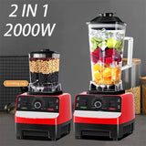 2000W Heavy Duty Commercial Blender Stationary Mixer Food Processor Ice Smoothies for Kitchen High Power Juicer Blender BPA Free