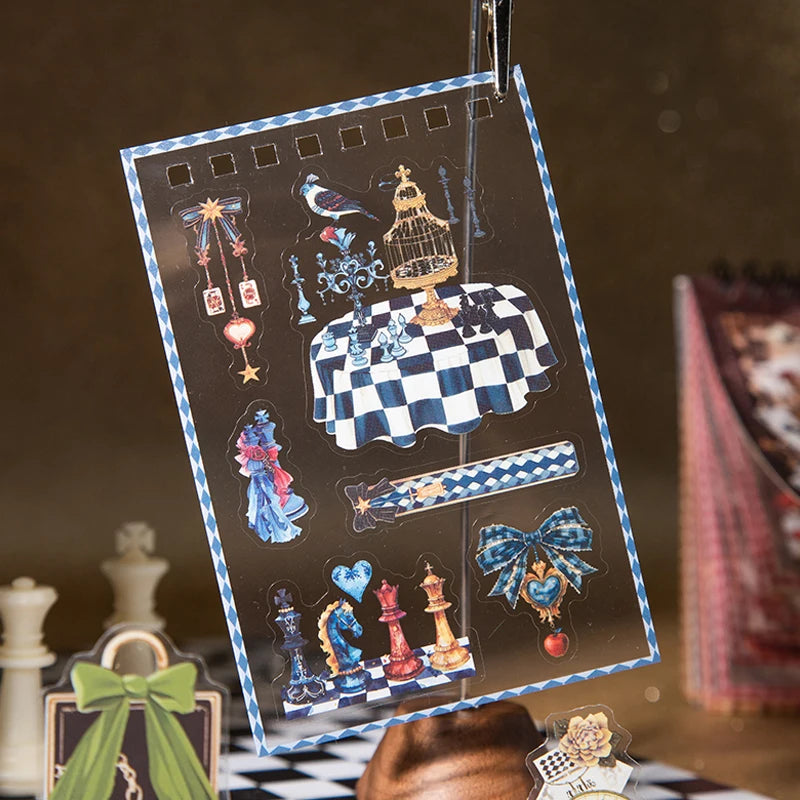 Mr.Paper 50Sheets/Book Fairy Tale Theme Die-cut PET Sticker Book DIY Journal Supplies for Phone Case Envelope Calendar Cup Decor