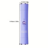 2 in 1 Electric Hair Trimmer for Women Dual Head USB Charging Cordless Wet Dry Body Facial Bikini Shaver Portable