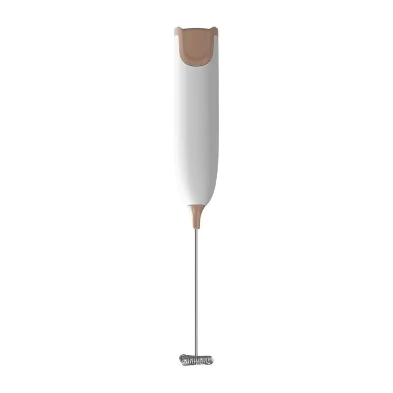 Electric Milk Frother Handheld Coffee Foam Maker 12000RPM Stainless Steel Whisk Portable Easy Clean Battery Operated