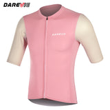 DAREVIE Man Cycling Maillot SPF 50+ Training Level Cycling Jersey Man Quick Dry Anti-Slip Light Soft Men's Cycling Clothing
