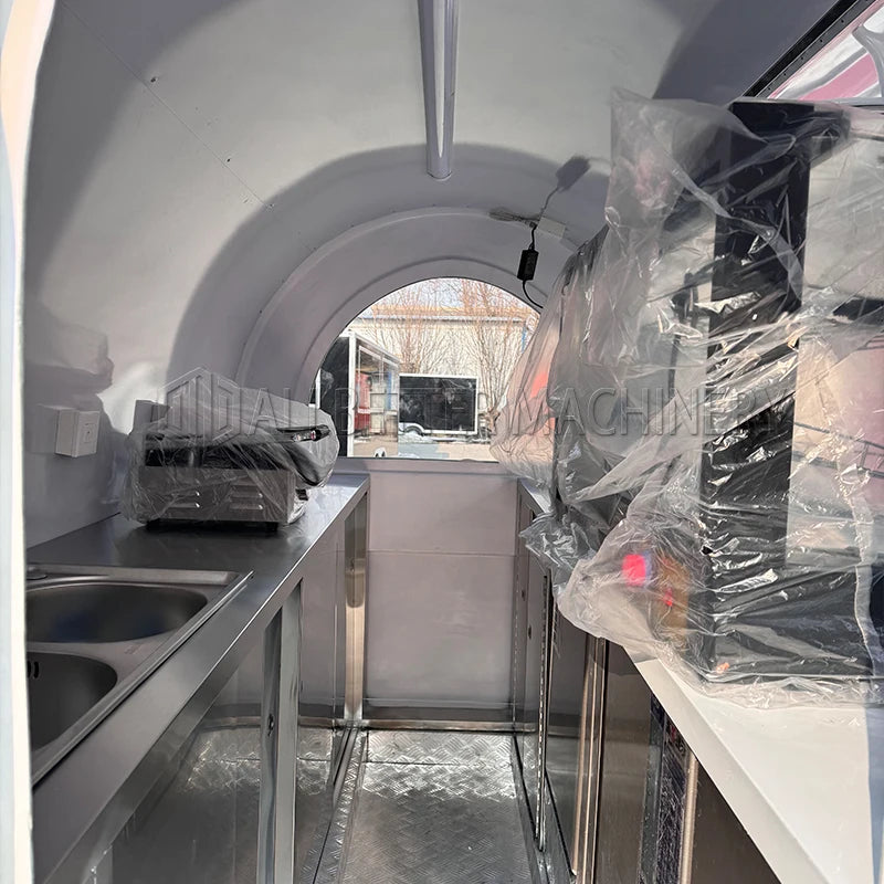 Hot Sale Mobile Coffee Cart Food Trailer Fully Equipped Customized Street Van Kiosk Food Truck with CE DOT Certification