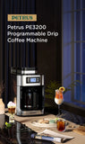 Petrus Automactic Coffee Machine Drip Coffee Maker Stainless Steel 10-cup With Built-In Grinder and Brew Strength Control