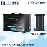 UPSIREN MD-1 ITX computer case，Support SFX power supply/ITX motherboard/graphics card（L） ≤380mm/Side-transparent portable case