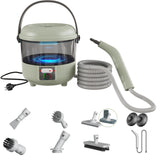 2500W Powerful Handheld Steam Cleaner with 6 Brush Heads - 45 Mins Runtime, 110V Multiuse Steamer for Deep Cleaning Upholstery,