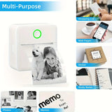 Mini Portable Wireless Thermal Printer, Inkless Printing, Compatible with iOS/Android, for Photos, Labels Notes, Study Essential