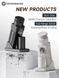 STARSEEKER E55Pro Electric Coffee Grinder 55MM Titanium Cone Burr Stepless Adjustment Espresso Brew Coffee Bean Grinder Black