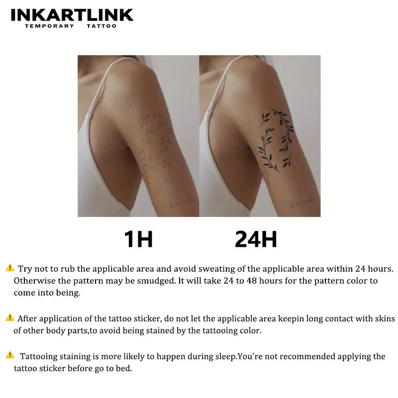 Ancient symbols Temporary Tattoo,Lasts To 15 Days New Technology Magic Waterproof Semi Permanent Sticker.