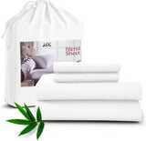 LUX Décor Bamboo Viscose Sheet Sets - Organic 35% Viscose derived from Bamboo Rayon Blend with 65% Polyester - Breathable & Soft