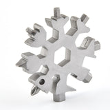 1 Snowflake Multifunctional Tool Silver, Flat Head Screwdriver Kit, Cool Small Tool, Suitable for DIY Enthusiasts, Men's Gift