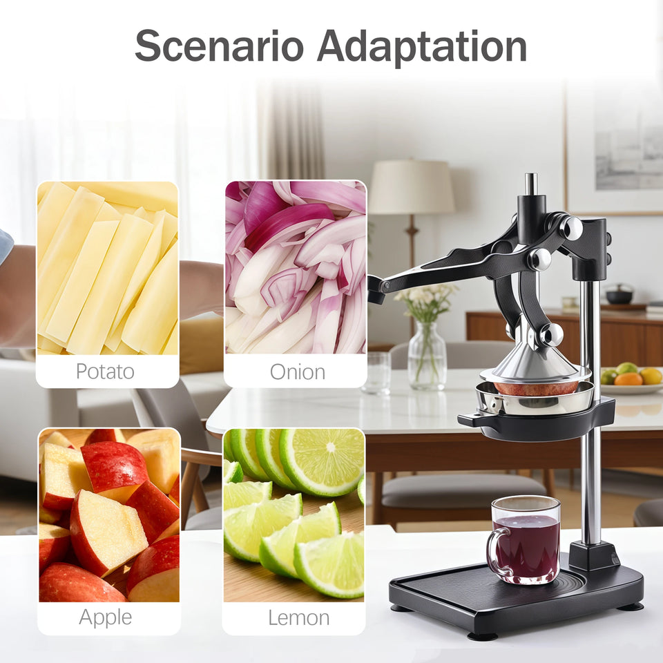 SAEIV Cast Iron Citrus Juicer Manual Juice Press for Commercial Use Heavy-Duty Countertop Press for Fresh Orange Juice
