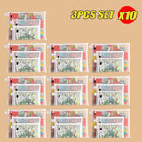 1-30 PCS Mesh Zipper File Bag Waterproof Moisture-proof Zipper Folder Toy Storage Bag Storage Tools Cosmetic Organization Bag