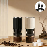 Electric coffee grinder, rechargeable coffee bean grinder with adjustable coarseness, perfect for beverage and kitchen use.