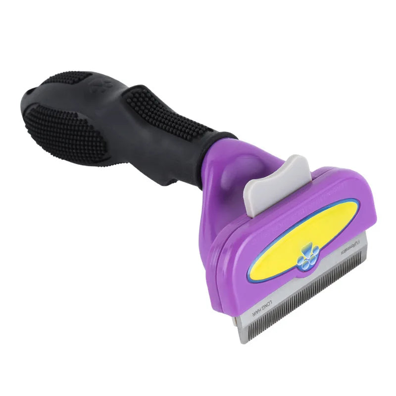 Pet Hair Remover Comb for Dogs Cats Non-Self Cleaning Deshedding Brush for Small Large Breeds Grooming Cleaning Pet Supplies