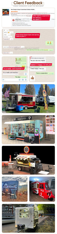 Customized Mini Street Fruit Candy Coffee Food Truck Mobile Kitchen Vending Food Trailers With Equipment Food Cart