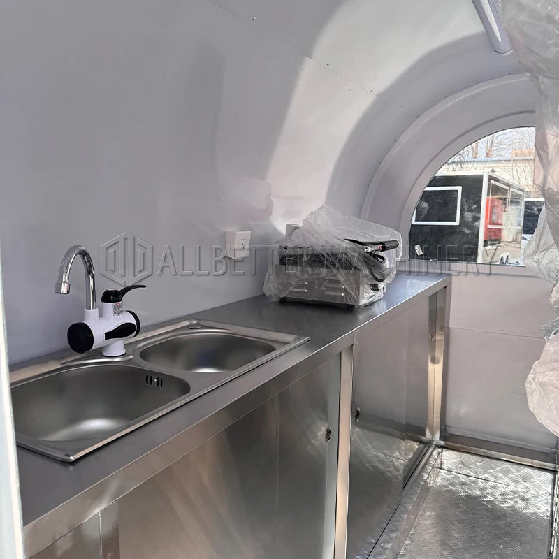 Hot Sale Mobile Coffee Cart Food Trailer Fully Equipped Customized Street Van Kiosk Food Truck with CE DOT Certification