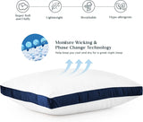 Lux Décor Bed Pillows- Set of 2 - Hotel Quality Gusseted Down Alternative Pillows for Back, Stomach or Side Sleepers