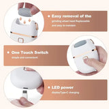 Electric Foot File Callus Remover Remover Rechargeable Pedicure Tool with 3 Grinding Heads for Dead Hard Cracked Dry Feet Skin