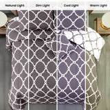 LUX Décor Reversible 5pc Comforter Set, Printed Bedding Set, Microfiber Bed in a Bag, Includes 1 Comforter, 2 Pillow Shams