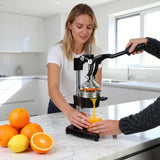 SAEIV Cast Iron Citrus Juicer Manual Juice Press for Commercial Use Heavy-Duty Countertop Press for Fresh Orange Juice