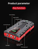 26800mAh Portable Car Jump start Peak 2500A Power Bank charging 12V Auto start Equipment Oil Diesel Car Emergency Battery
