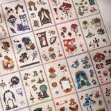 Mr.Paper 50Sheets/Book Fairy Tale Theme Die-cut PET Sticker Book DIY Journal Supplies for Phone Case Envelope Calendar Cup Decor