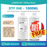 (Buy 1 Free 1) 1000ML DTF Ink PET Film Transfer Ink For Epson L800 L1800 XP-15000 XP600 TX800 P600 P800 DX5 DX7 i3200 i1600 4720