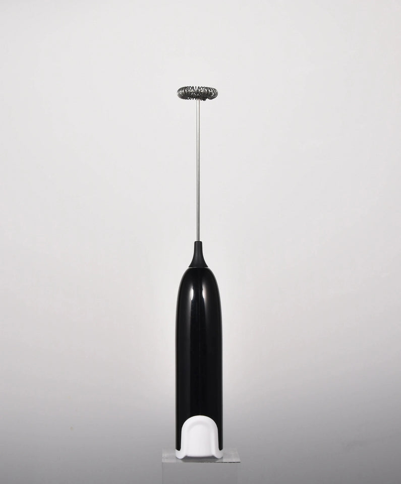 Electric Milk Frother Handheld Coffee Foam Maker 12000RPM Stainless Steel Whisk Portable Easy Clean Battery Operated