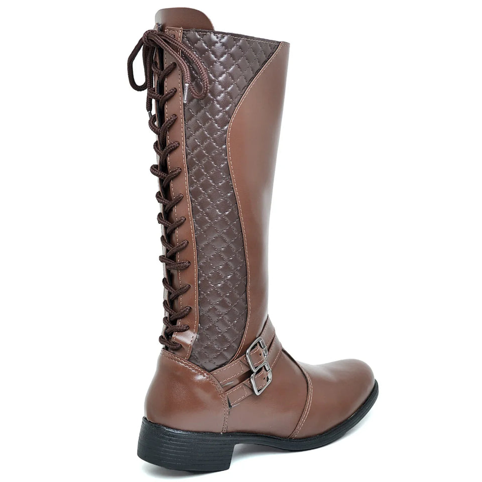 33 to 40 Adjustable Adjustable Zipper Long Cano Boots for Women