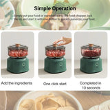 Electric Mini Food Chopper USB Rechargeable Garlic Onion Meat Grinder 350ML Portable Kitchen Food Processor