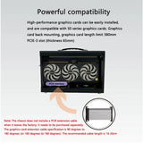 UPSIREN MD-1 ITX computer case，Support SFX power supply/ITX motherboard/graphics card（L） ≤380mm/Side-transparent portable case