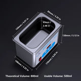 800ml Ultrasonic Cleaner 40kHz Ultra Sonic Cleaner with Timer Ultrasonic Jewelry Cleaner Ultrasonic Cleaning Machine