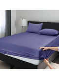 LUX Décor Fitted Sheet Only - Easy to Fit 360 Elastic Microfiber Sheets - 16 Inches Deep Pocket - Wrinkles Fade Resistant