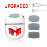 Electric Foot File Callus Remover Remover Rechargeable Pedicure Tool with 3 Grinding Heads for Dead Hard Cracked Dry Feet Skin