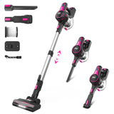 INSE N5T Cordless Vacuum Cleaner, 25Kpa 1.2L Large Dustbin, 6 in 1 Handheld Vacuum for Household Cleaning