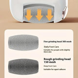 Electric Foot File Callus Remover Remover Rechargeable Pedicure Tool with 3 Grinding Heads for Dead Hard Cracked Dry Feet Skin