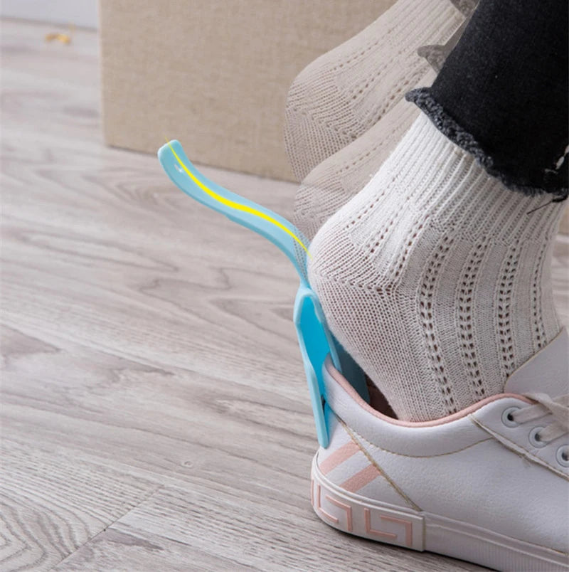 New No Bending Lazy Shoe Horn Unisex Shoes Wear Helper Colorful Shoehorn Easy On And Off Shoe Sturdy Slip Aid Shoe Acessories