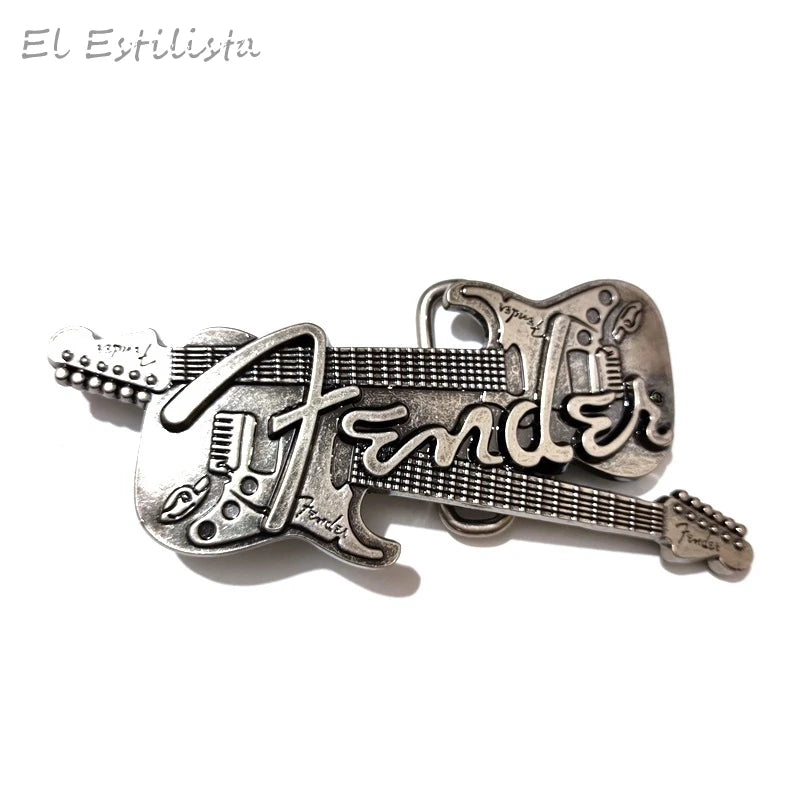 Vintage Music Style Metal Belt Buckles Classic Rock Guitar Buckles Accessories Men's Luxury Waistband Hebillas New Arrivals 2021