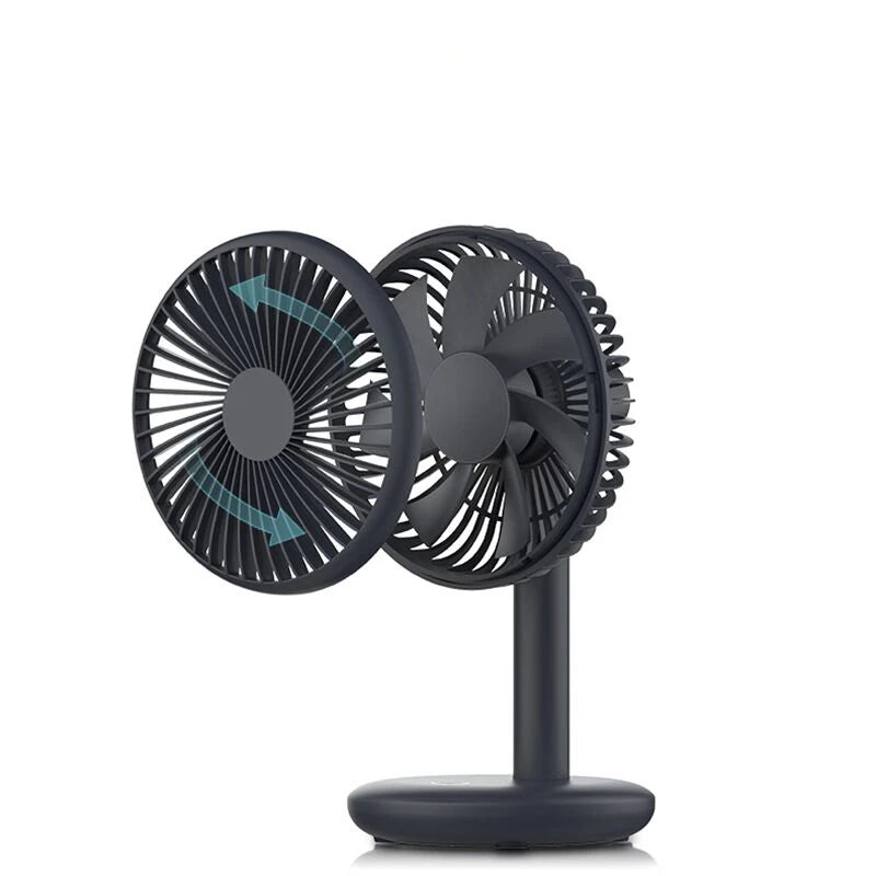 THANKSHARE Desktop Fan 2000mAh Battery Capacity USB Charging Desk Super Mute Laptop Cooler Desktop Fan 4 Speed Cooling Gadgets