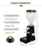 XEOLEO Electric Coffee grinder Commercial&Home Coffee Bean Miller 60mm Burr Grinder Coffee Milling machine Espresso Machine 200W