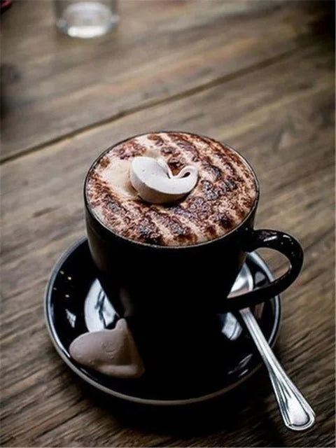 HOMFUN Full Drill Diamond Painting "Coffee landscape" DIY Picture Of Rhinestone 5D Diamond Embroidery Cross Stitch Decor