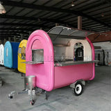 Customized Mini Street Fruit Candy Coffee Food Truck Mobile Kitchen Vending Food Trailers With Equipment Food Cart