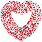100Pcs Valentine's Day Organza Bag Love Heart Drawstring Jewelry Candy Gift Bag Pounch Cosmetic Packaging Bags Wedding Party